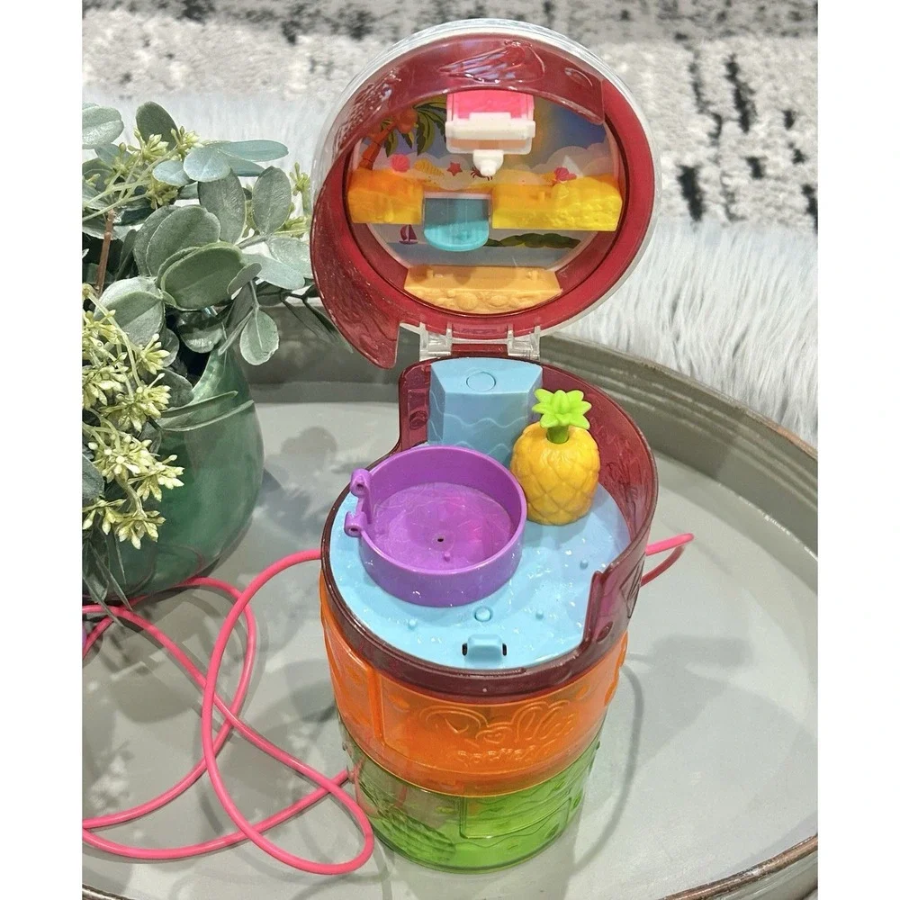 Mattel Polly Pocket Spin 'n Surprise‎ Smoothie Cup Carry & Play Playset